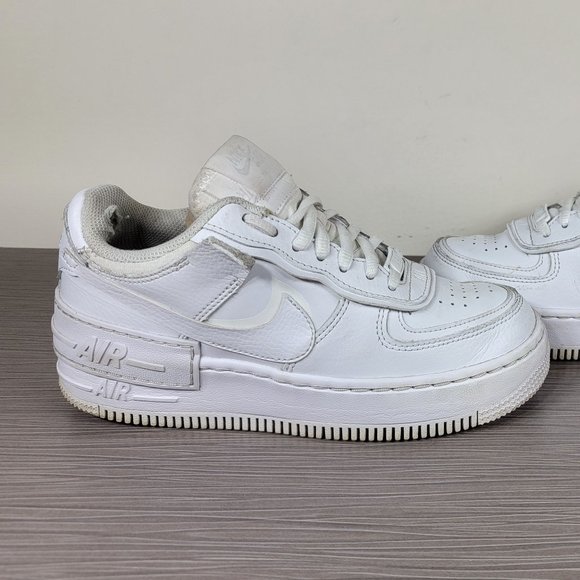 Nike Air Force 1 Shadow Sneaker White - Women's US 5 (US 3.5Y) - Picture 9 of 13